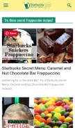How starbuckssecretmenu.net looks like on a mobile device such as an iPhone.