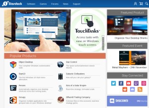 How stardock.com looks like on a tablet such as an iPad.
