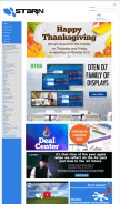 How starin.biz looks like on a mobile device such as an iPhone.