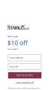 How starkbros.com looks like on a mobile device such as an iPhone.