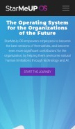 How starmeup.com looks like on a mobile device such as an iPhone.
