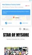 How starofmysore.com looks like on a mobile device such as an iPhone.