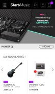 How stars-music.fr looks like on a mobile device such as an iPhone.
