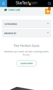 How startech.com looks like on a mobile device such as an iPhone.