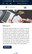 How startupindias.com looks like on a mobile device such as an iPhone.