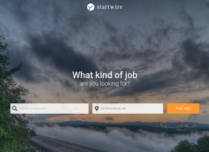 How startwire.com looks like on a tablet such as an iPad.