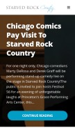 How starvedrockcountry.com looks like on a mobile device such as an iPhone.