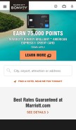 How starwoodhotels.com looks like on a mobile device such as an iPhone.