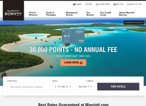 How starwoodhotels.com looks like on a tablet such as an iPad.