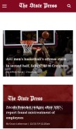 How statepress.com looks like on a mobile device such as an iPhone.