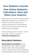 How statsjournal.com looks like on a mobile device such as an iPhone.