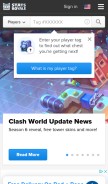 How statsroyale.com looks like on a mobile device such as an iPhone.