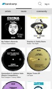 How staytruesounds.bandcamp.com looks like on a mobile device such as an iPhone.