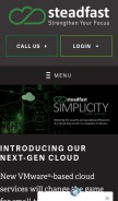 How steadfastnet.com looks like on a mobile device such as an iPhone.