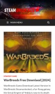 How steamsunlocked.com looks like on a mobile device such as an iPhone.