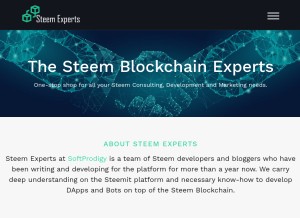 How steemexperts.com looks like on a tablet such as an iPad.