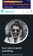 How steemit.com looks like on a mobile device such as an iPhone.