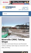How steinbachonline.com looks like on a mobile device such as an iPhone.