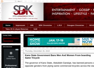 How stelladimokokorkus.com looks like on a tablet such as an iPad.