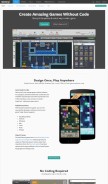 How stencyl.com looks like on a mobile device such as an iPhone.