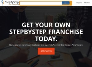 How stepbystep.com looks like on a tablet such as an iPad.