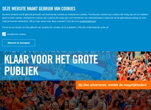 How ster.nl looks like on a tablet such as an iPad.