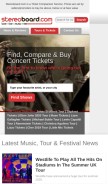 How stereoboard.com looks like on a mobile device such as an iPhone.