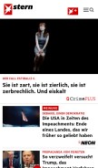 How stern.de looks like on a mobile device such as an iPhone.