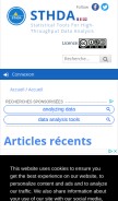 How sthda.com looks like on a mobile device such as an iPhone.