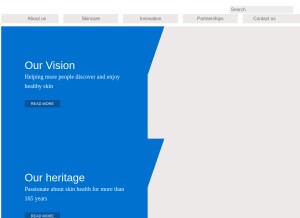 How stiefel.com looks like on a tablet such as an iPad.