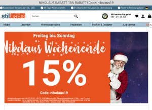 How stilbasis.de looks like on a tablet such as an iPad.