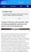 How stirileprotv.ro looks like on a mobile device such as an iPhone.