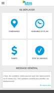 How stm.info looks like on a mobile device such as an iPhone.