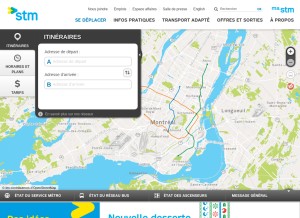 How stm.info looks like on a tablet such as an iPad.