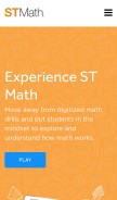 How stmath.com looks like on a mobile device such as an iPhone.