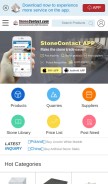 How stonecontact.com looks like on a mobile device such as an iPhone.