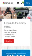 How stopandshop.com looks like on a mobile device such as an iPhone.