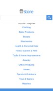 How store.com looks like on a mobile device such as an iPhone.