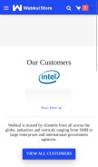 How store.webkul.com looks like on a mobile device such as an iPhone.