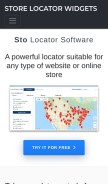 How storelocatorwidgets.com looks like on a mobile device such as an iPhone.