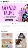 How storenvy.com looks like on a mobile device such as an iPhone.