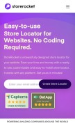 How storerocket.io looks like on a mobile device such as an iPhone.