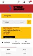 How storeshoppe.com looks like on a mobile device such as an iPhone.