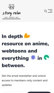 How storyrelm.com looks like on a mobile device such as an iPhone.