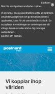How stralfors.se looks like on a mobile device such as an iPhone.