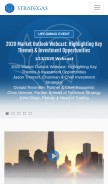 How strategasrp.com looks like on a mobile device such as an iPhone.