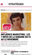 How strategies.fr looks like on a mobile device such as an iPhone.