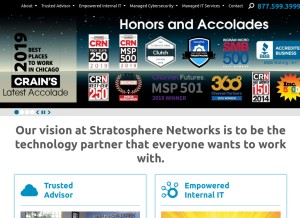 How stratnet.com looks like on a tablet such as an iPad.