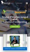 How stratusvideo.com looks like on a mobile device such as an iPhone.