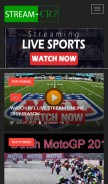 How stream-cr7.net looks like on a mobile device such as an iPhone.